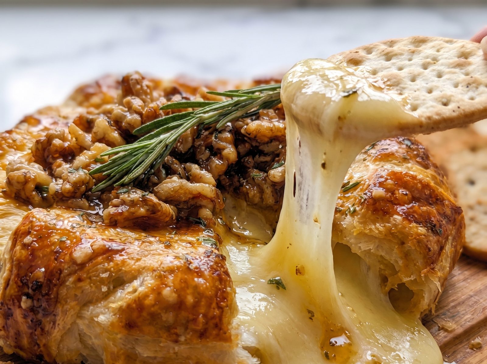 Baked Brie in Puff Pastry with Honey & Walnuts — step 10