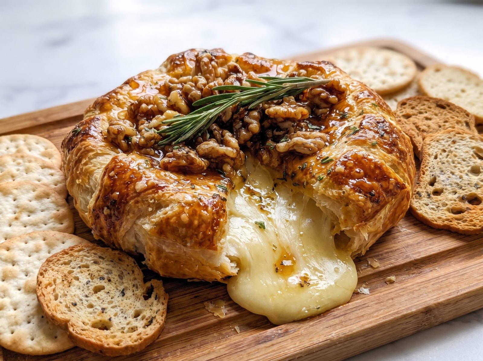 Baked Brie in Puff Pastry with Honey & Walnuts — step 9