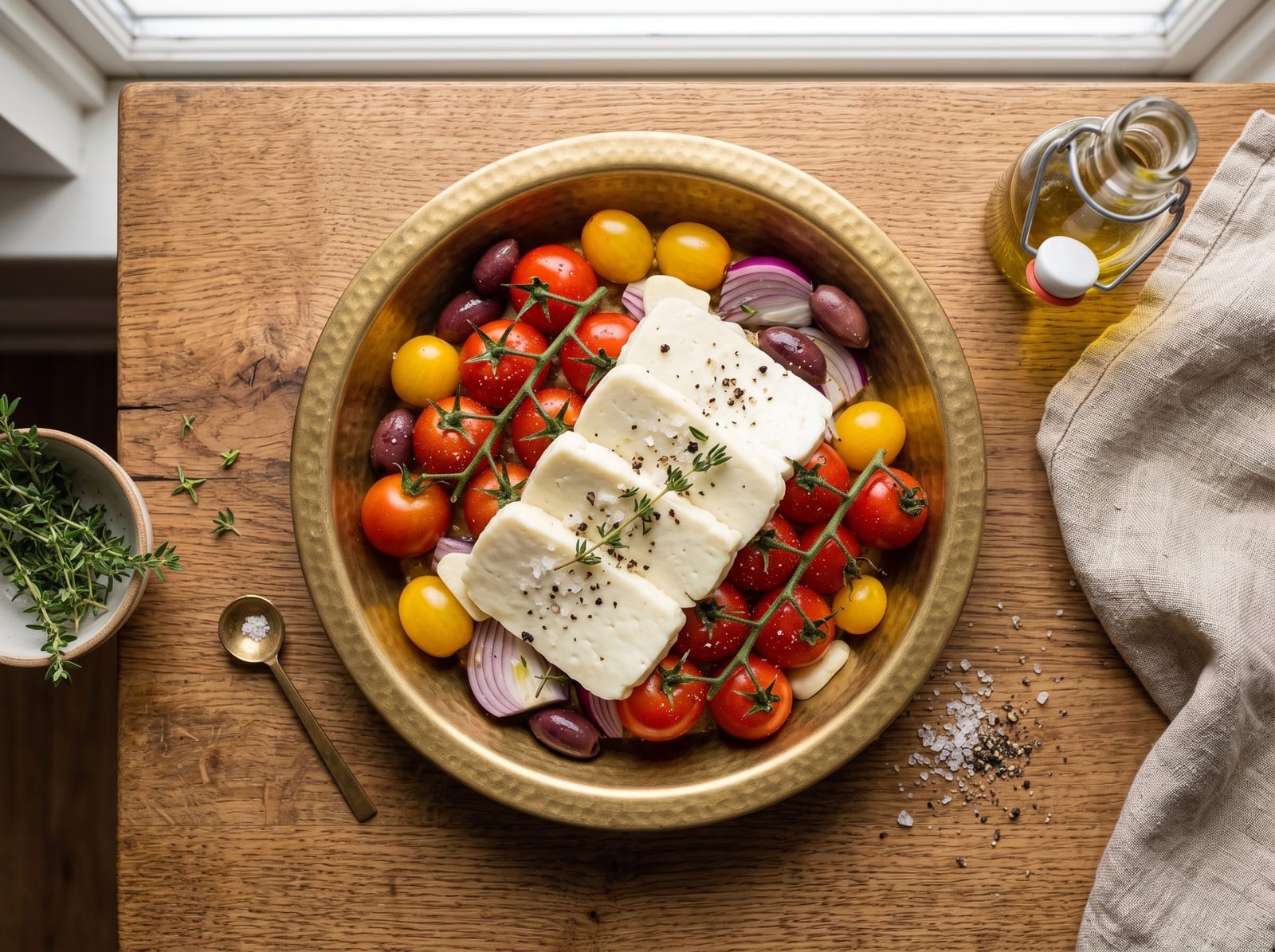 Baked Halloumi with Tomatoes & Hot Honey | Easy Mediterranean Oven Recipe — step 3