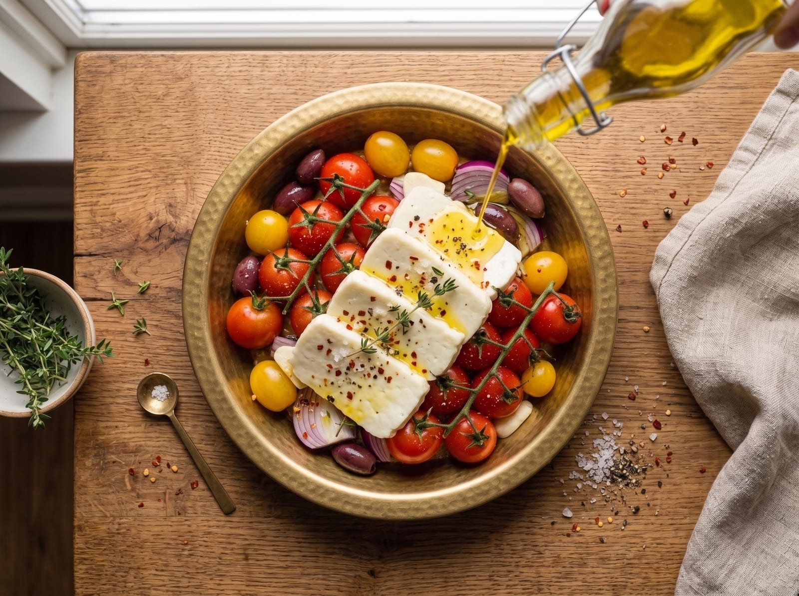 Baked Halloumi with Tomatoes & Hot Honey | Easy Mediterranean Oven Recipe — step 4
