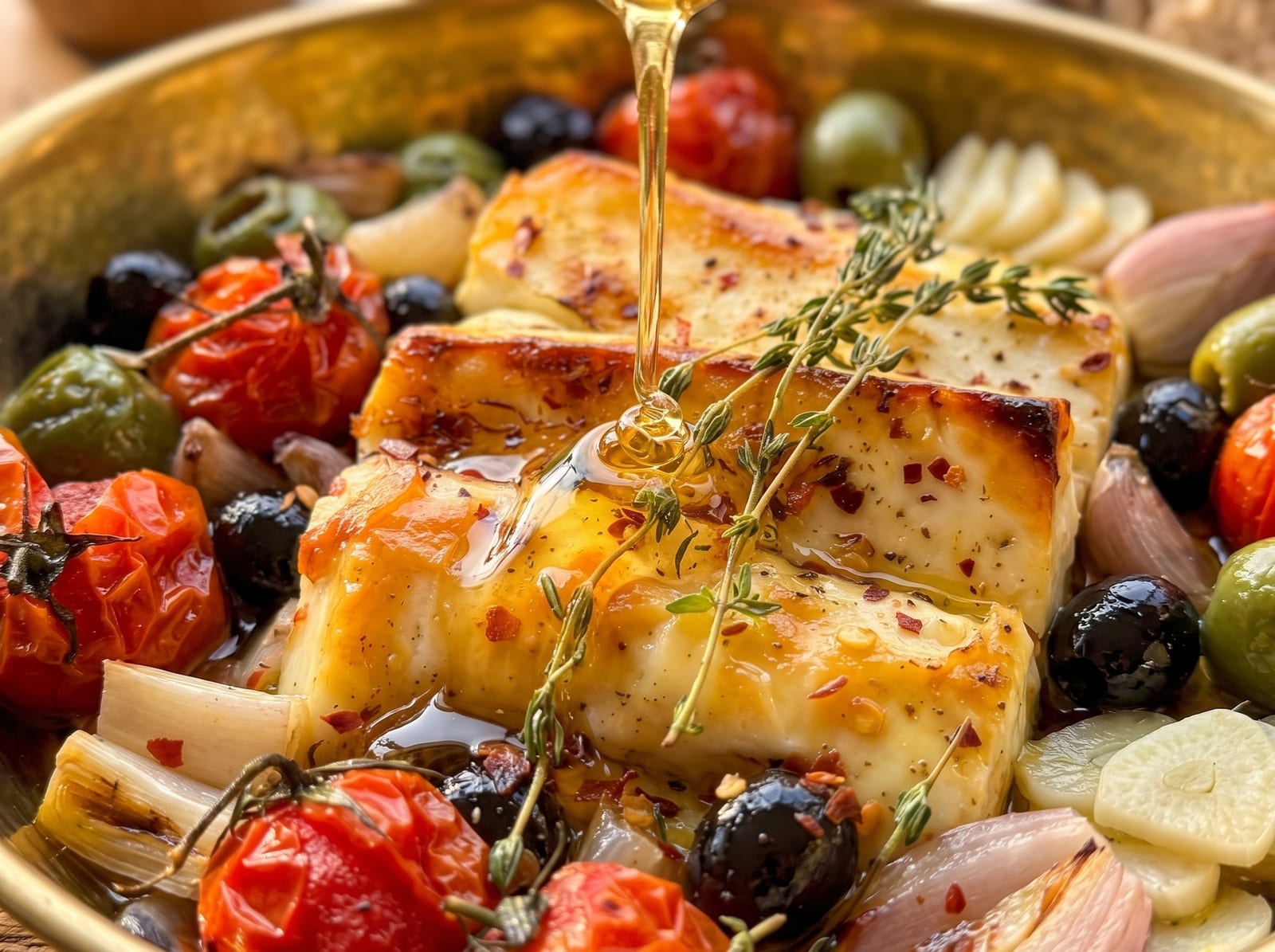 Baked Halloumi with Tomatoes & Hot Honey | Easy Mediterranean Oven Recipe — step 7