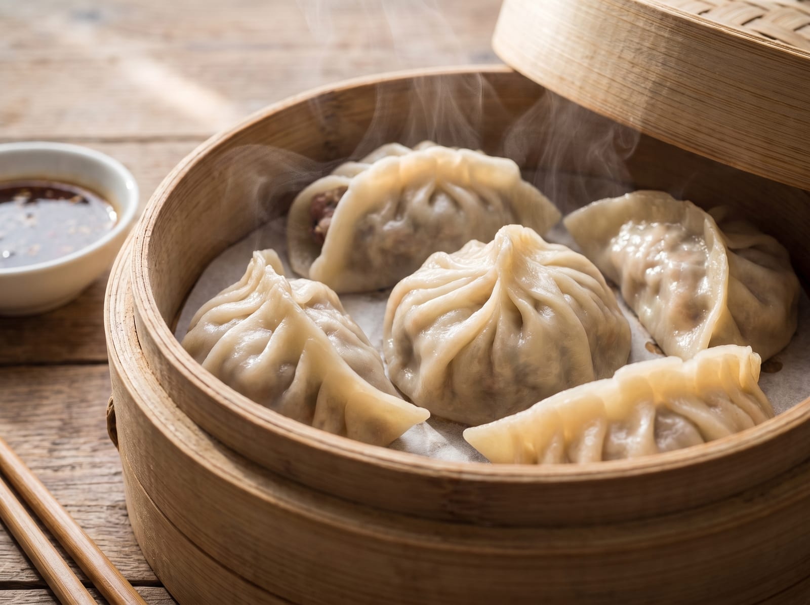 Beef Momos with Sweet Chilli Sauce | Juicy Homemade Steamed Dumplings — step 7