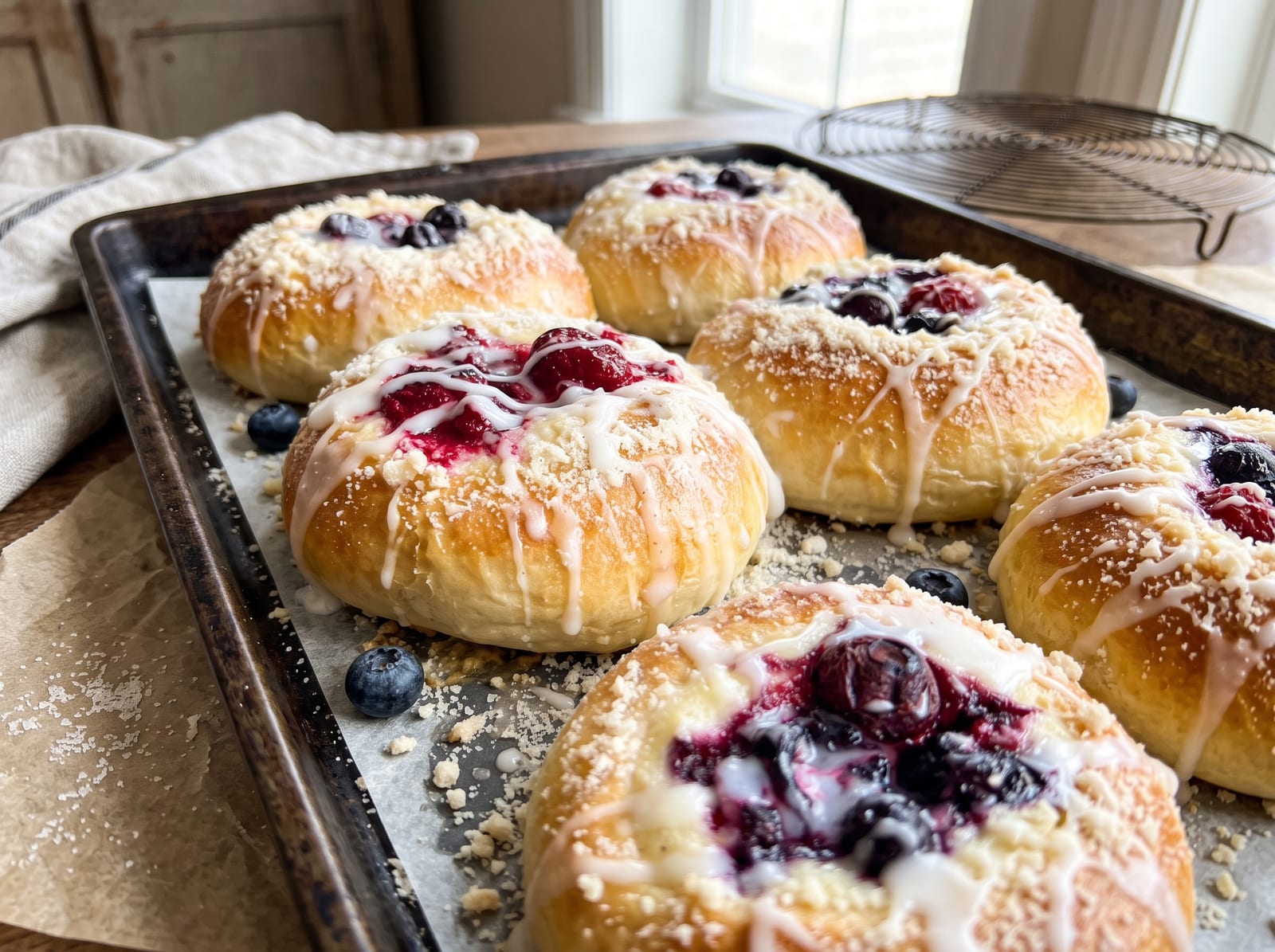 Berry Danish Brioche Buns | Soft Bakery-Style Breakfast Pastries — step 13