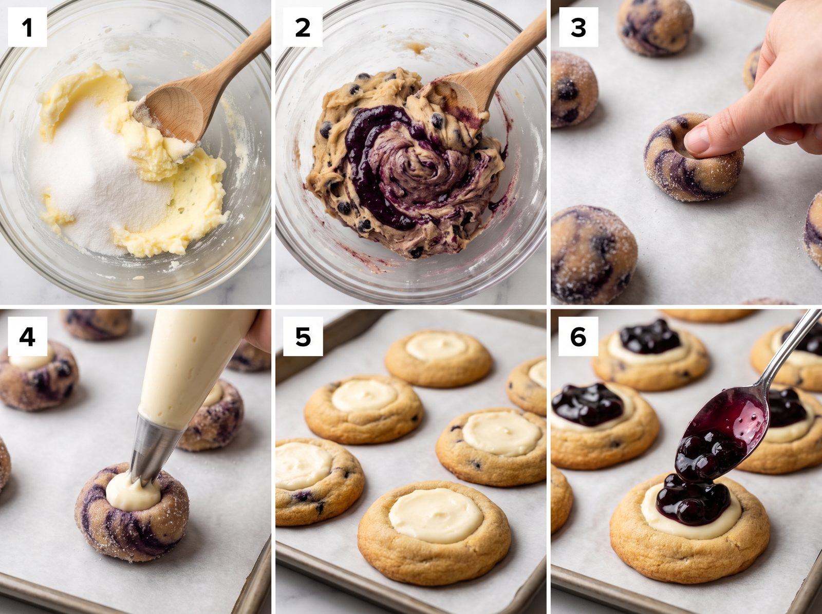 Blueberry Cheesecake Cookies — step 3