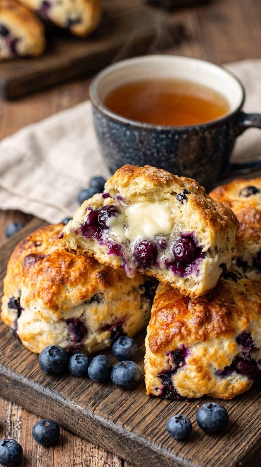 Blueberry Greek Yogurt Scones