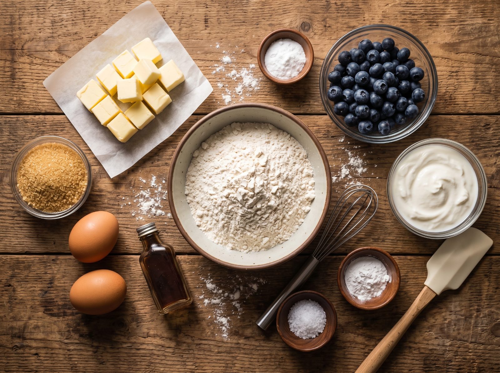 Blueberry Greek Yogurt Scones ingredients