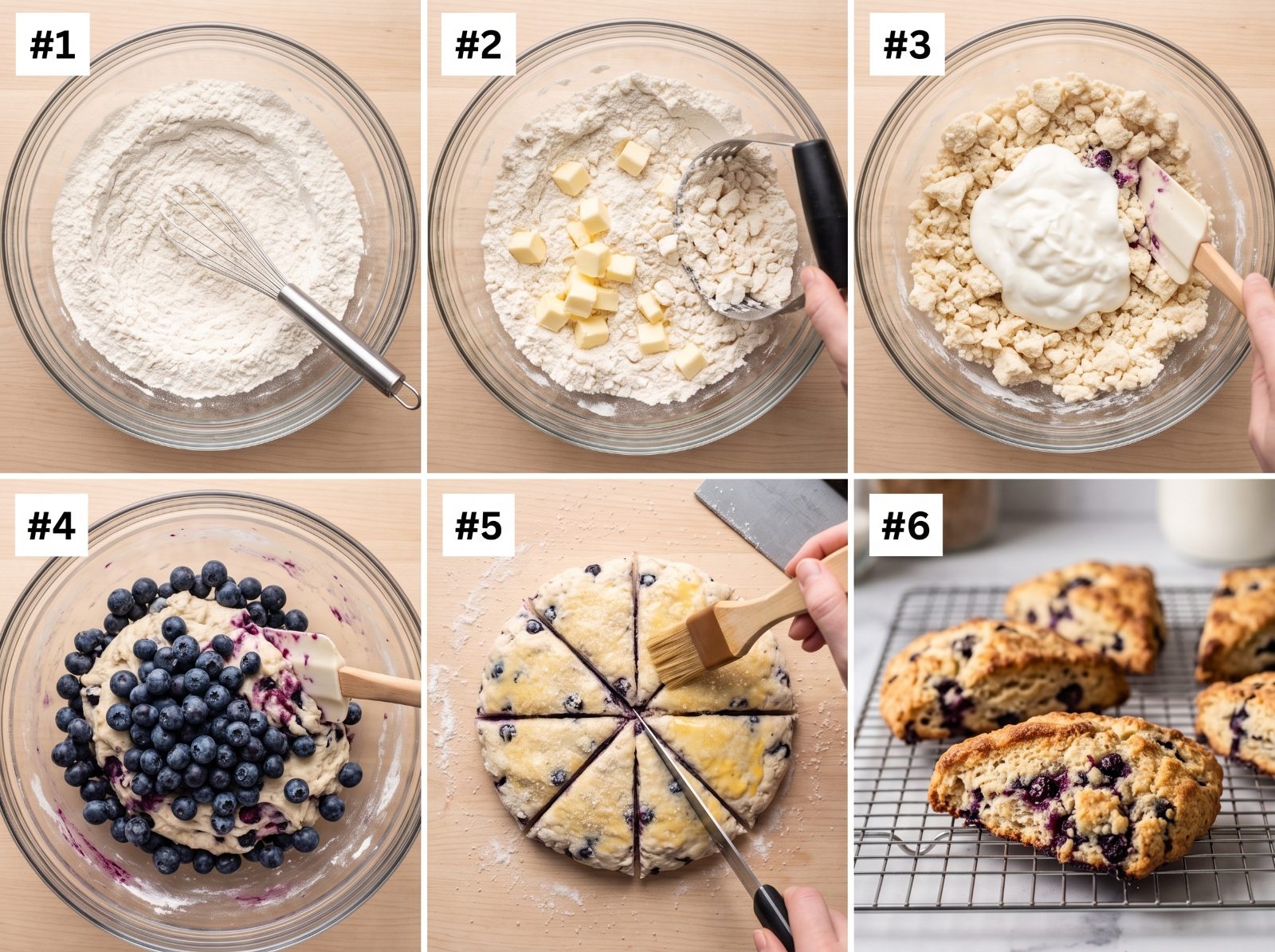 Blueberry Greek Yogurt Scones — step 3