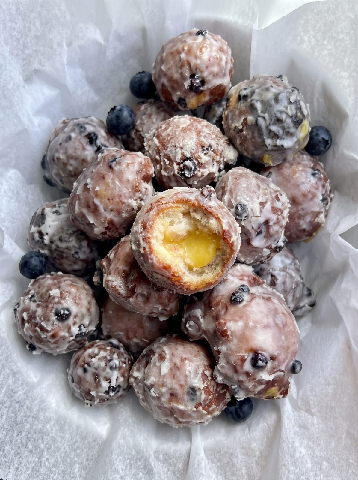 Blueberry Lemon Curd Donut Holes — step 15