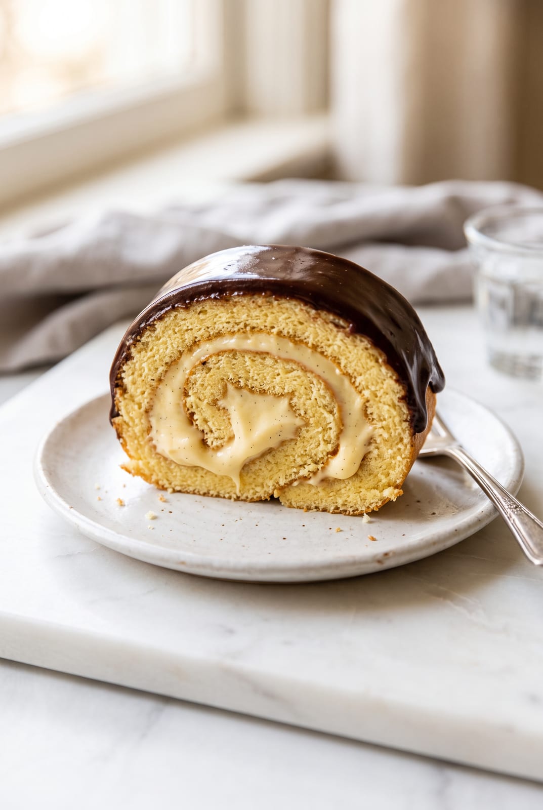 Boston Cream Pie Swiss Roll — step 9
