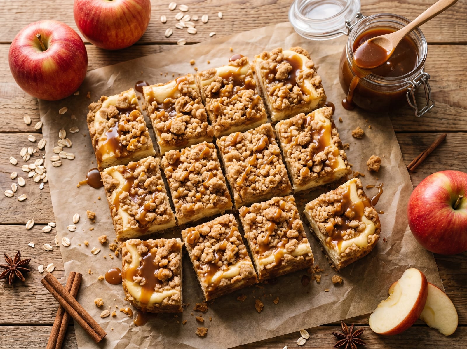 Caramel Apple Cheesecake Bars — step 1