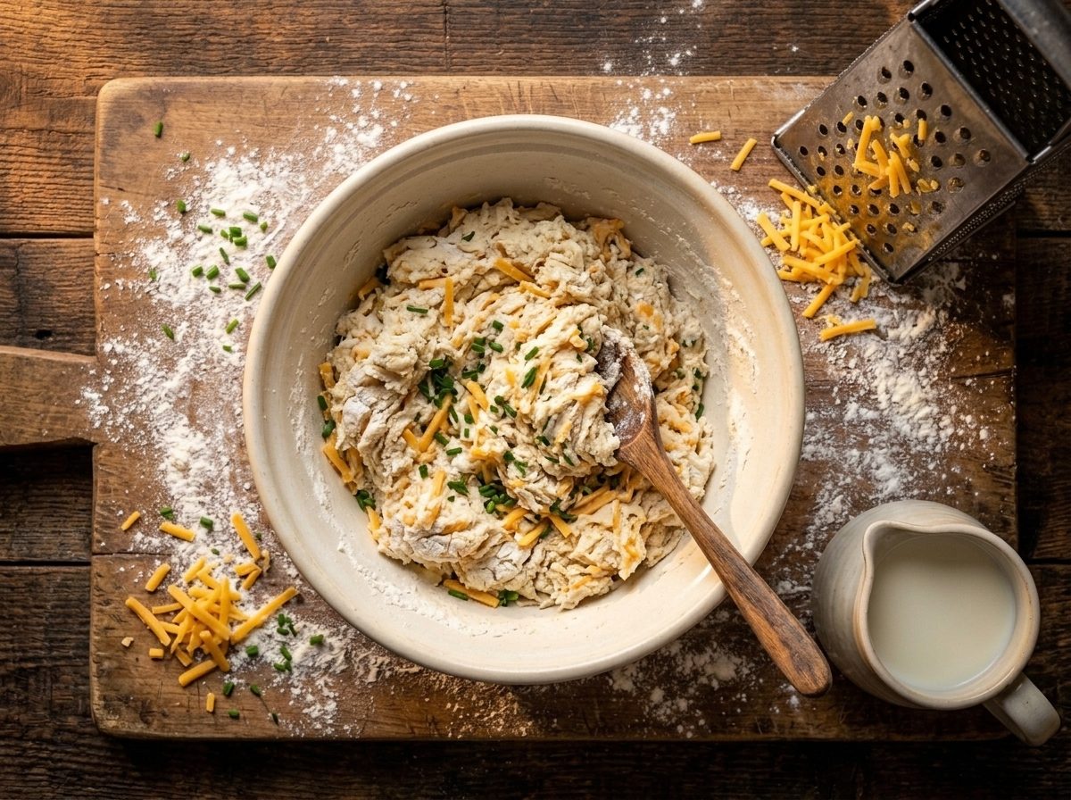 Cheddar & Chive Cheese Scones — step 3