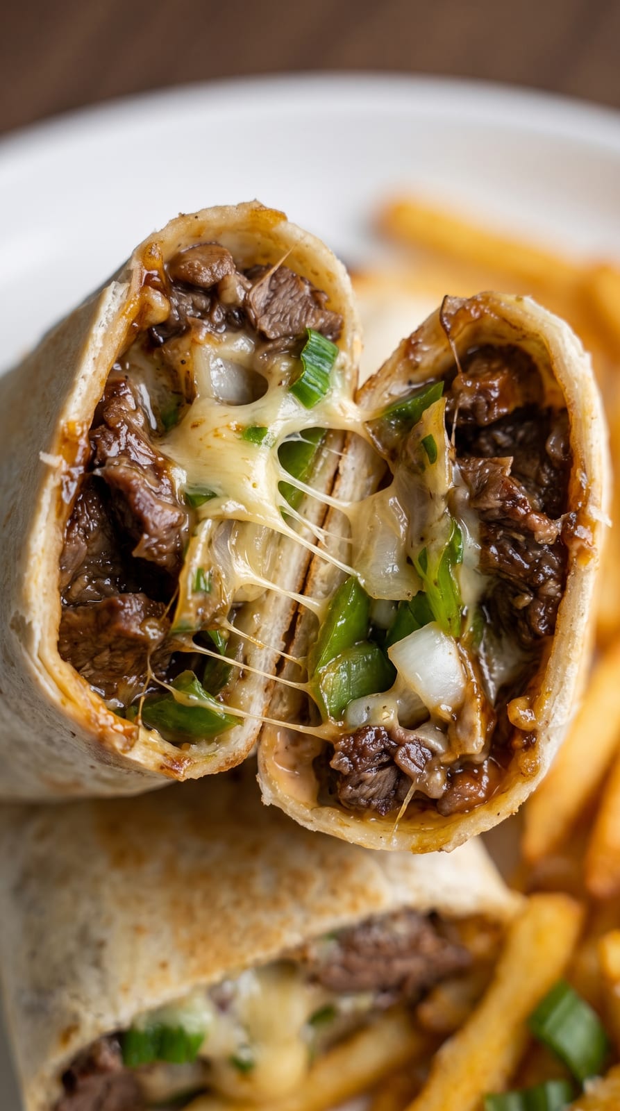Cheesy Steak Wrap Recipe | Sweet Chili Soy Steak Tortilla Wrap with Cheese