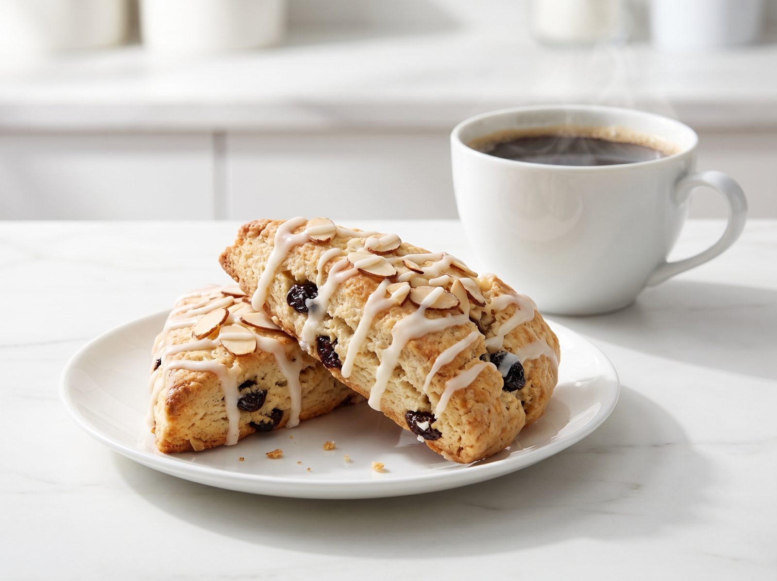 Cherry Almond Scones with Almond Icing — step 7