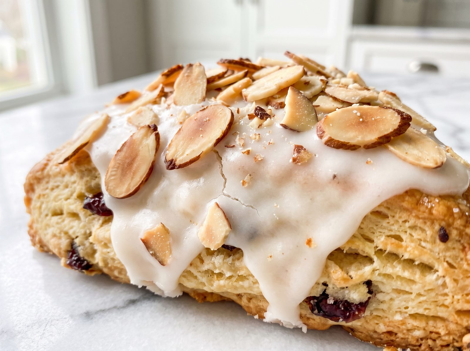 Cherry Almond Scones with Almond Icing — step 8