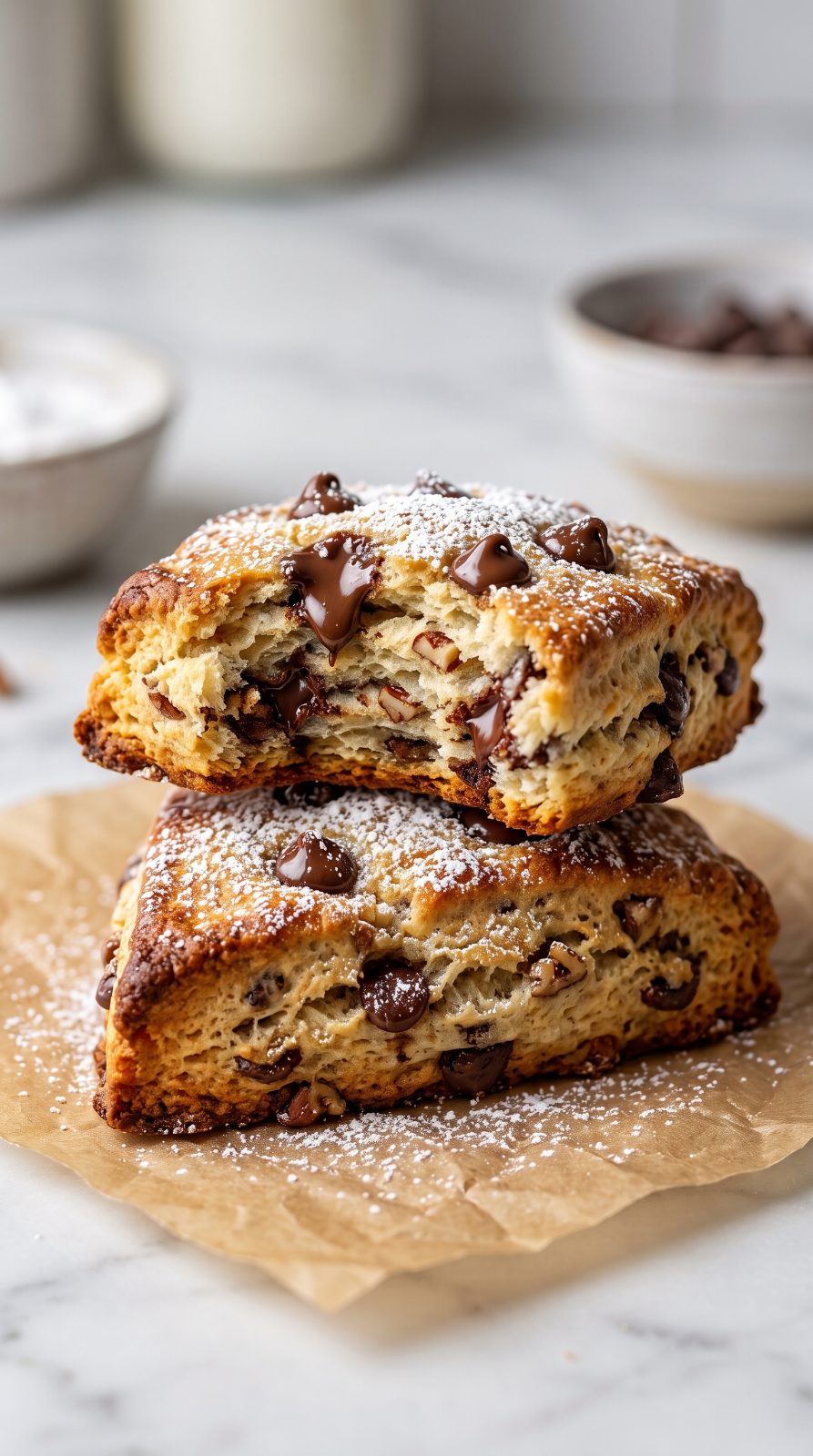 Chocolate Chip Pecan Scones