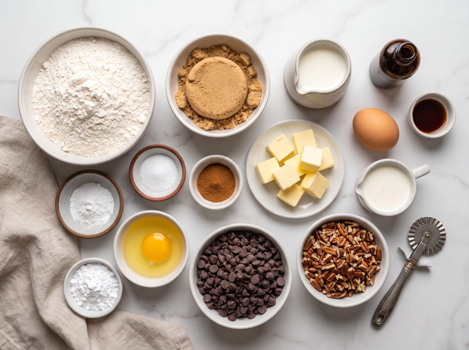 Chocolate Chip Pecan Scones ingredients