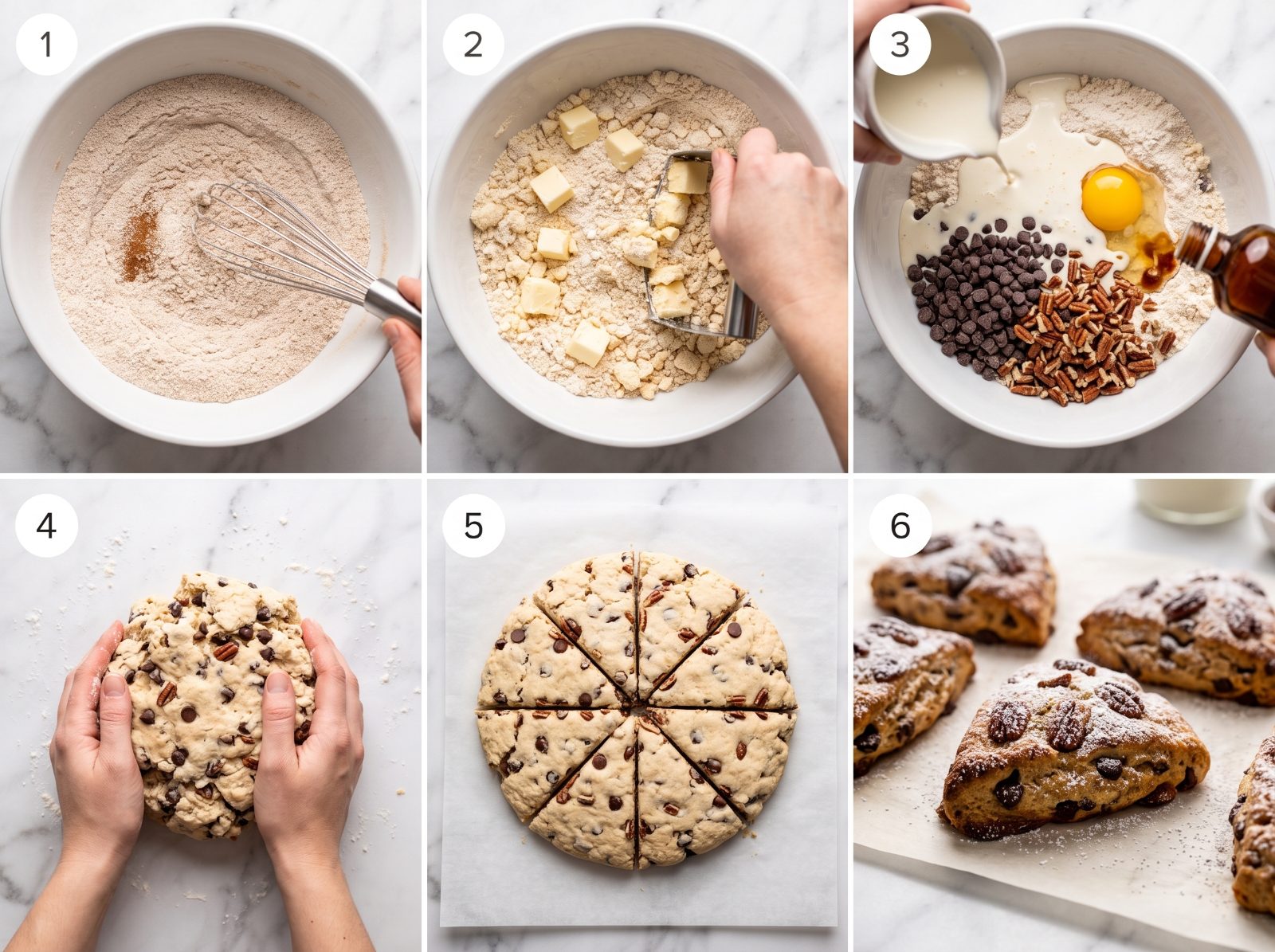 Chocolate Chip Pecan Scones — step 8