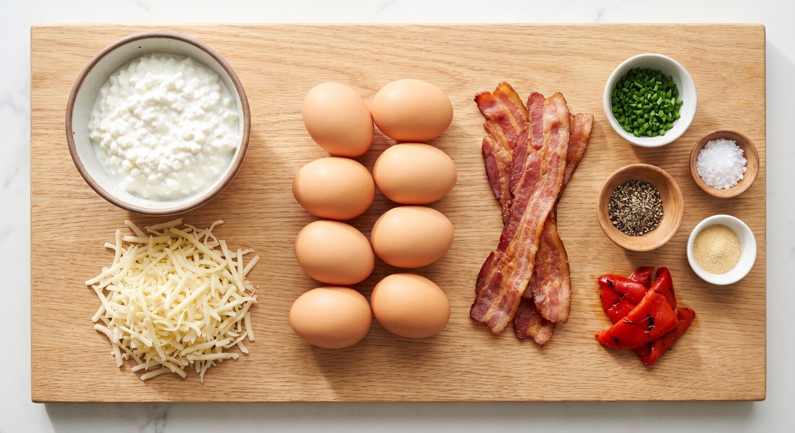 Cottage Cheese Egg Bites ingredients
