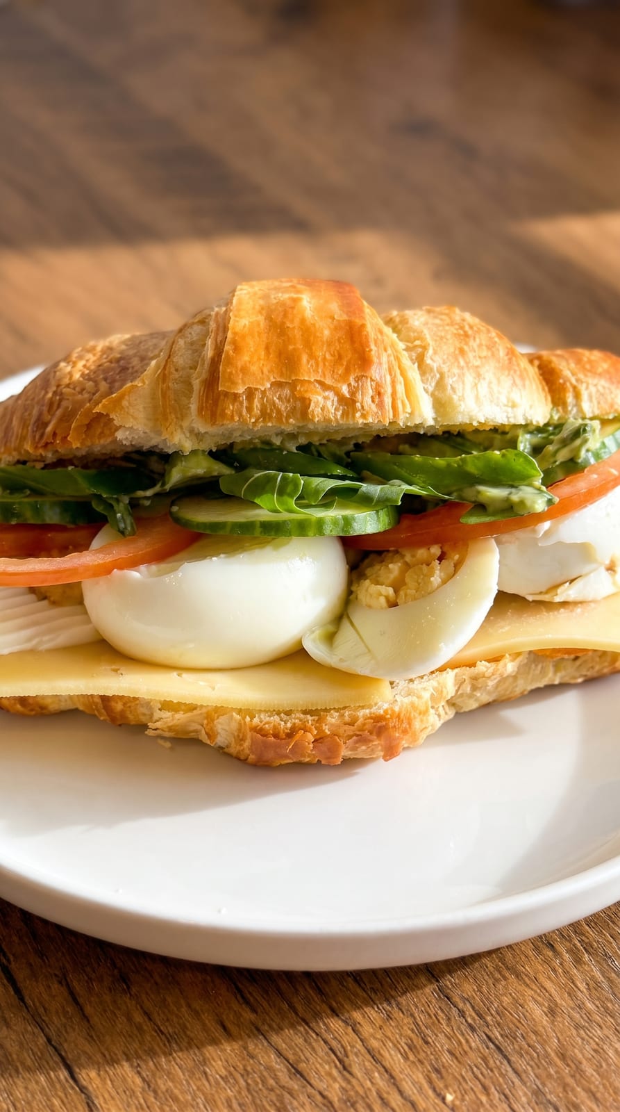 Creamy Avocado Egg Croissant