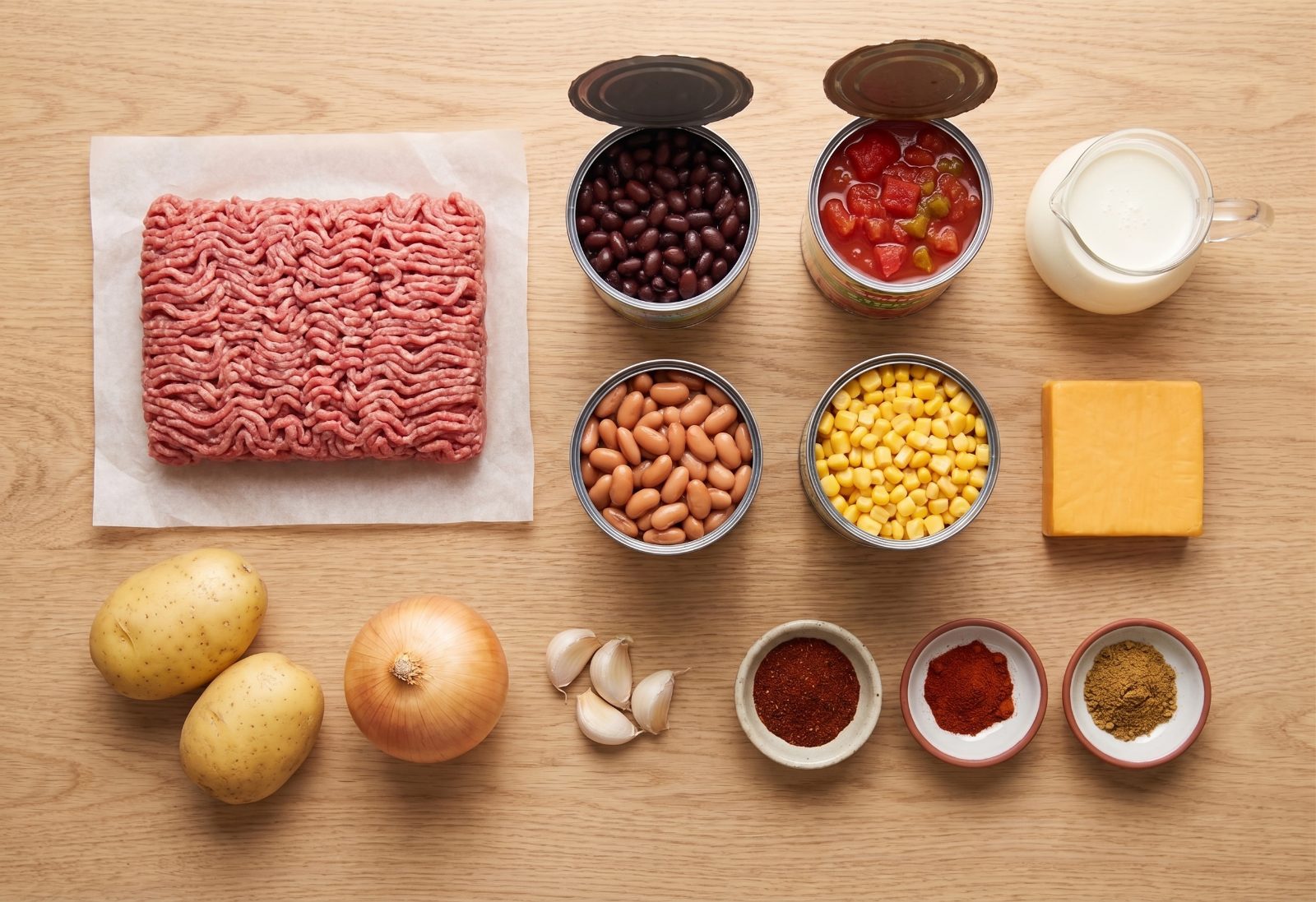 Creamy Cowboy Soup ingredients