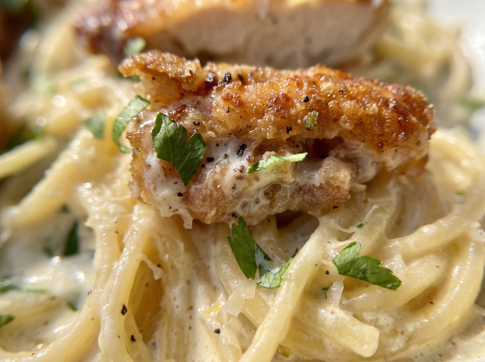 Creamy Garlic Parmesan Chicken Pasta — step 2