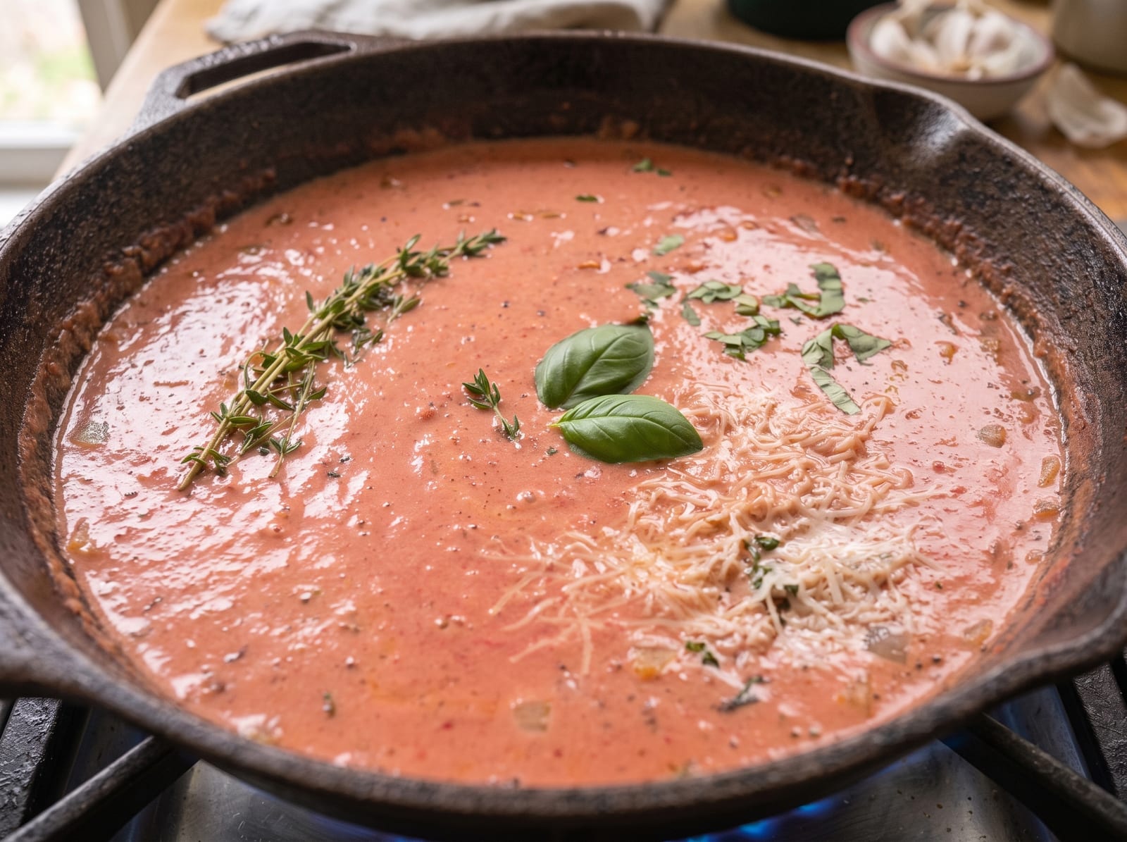 Creamy Pink Parmesan Pasta | Crispy Parmesan Chicken Dinner — step 9