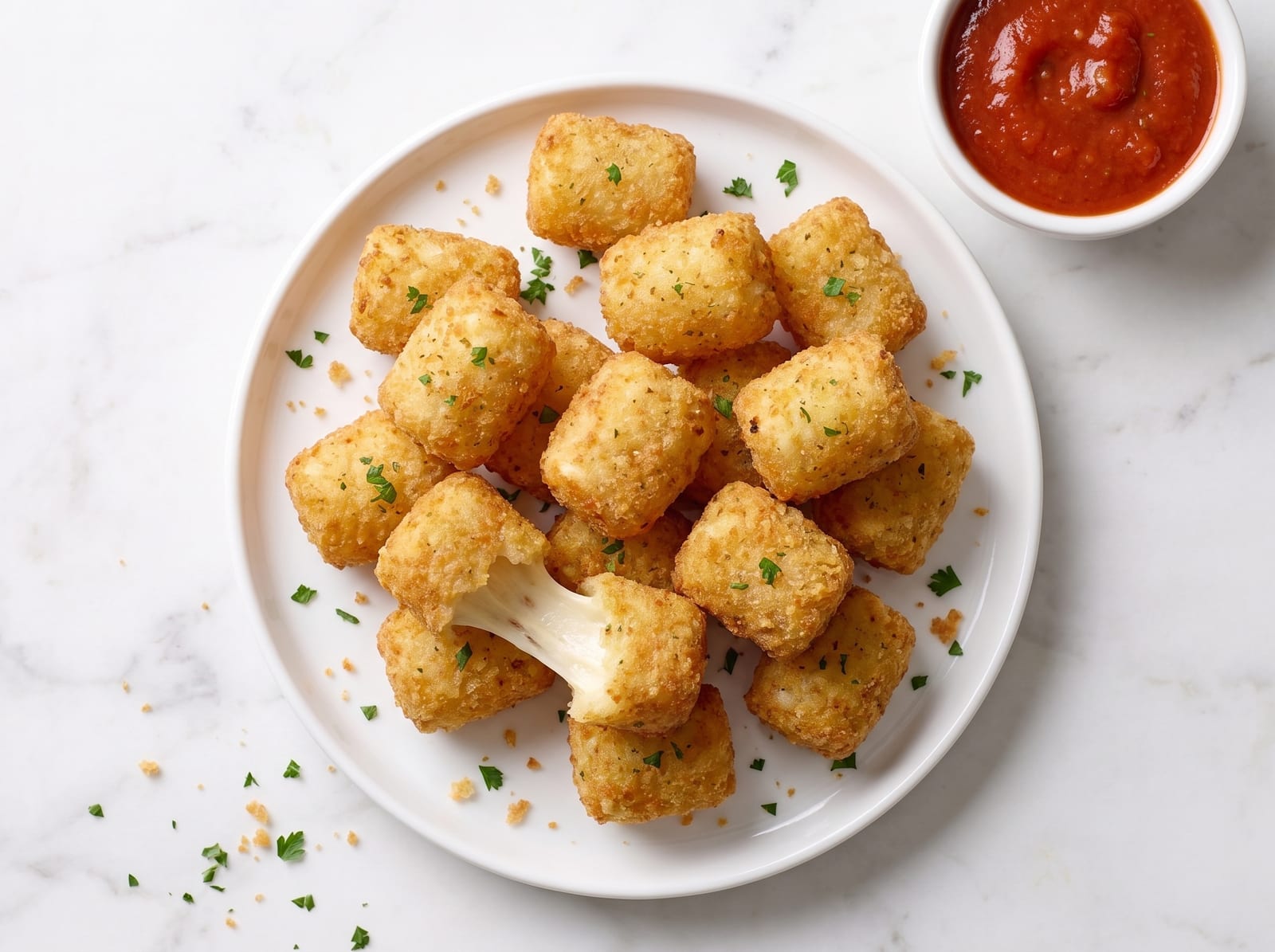 Crispy Cheesy Garlic Potato Bites ingredients