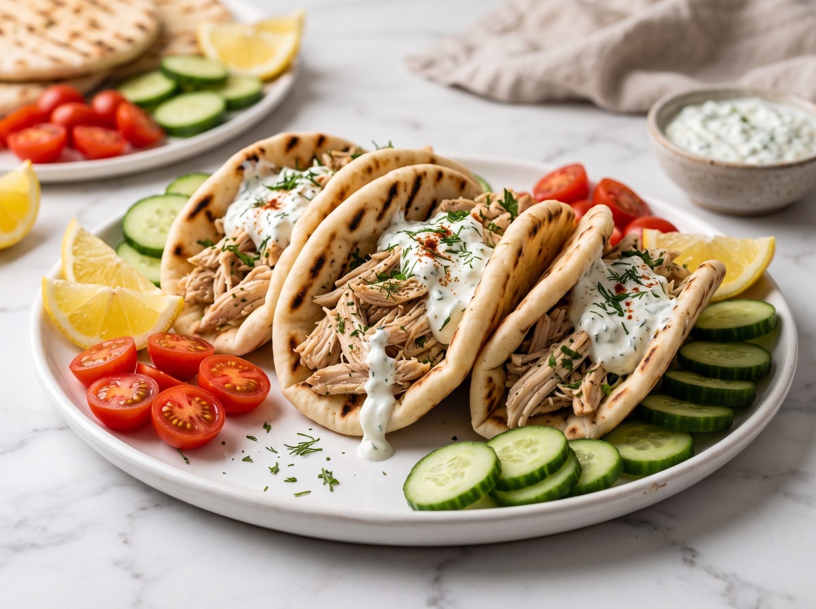 Crockpot Greek Chicken Gyros — step 4