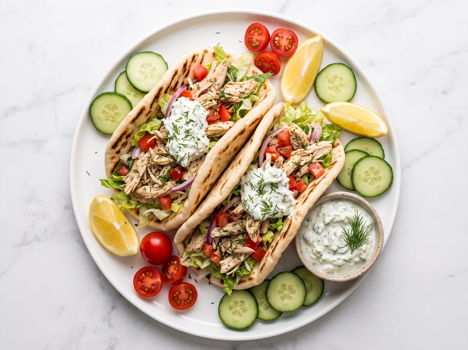 Crockpot Greek Chicken Gyros — step 5