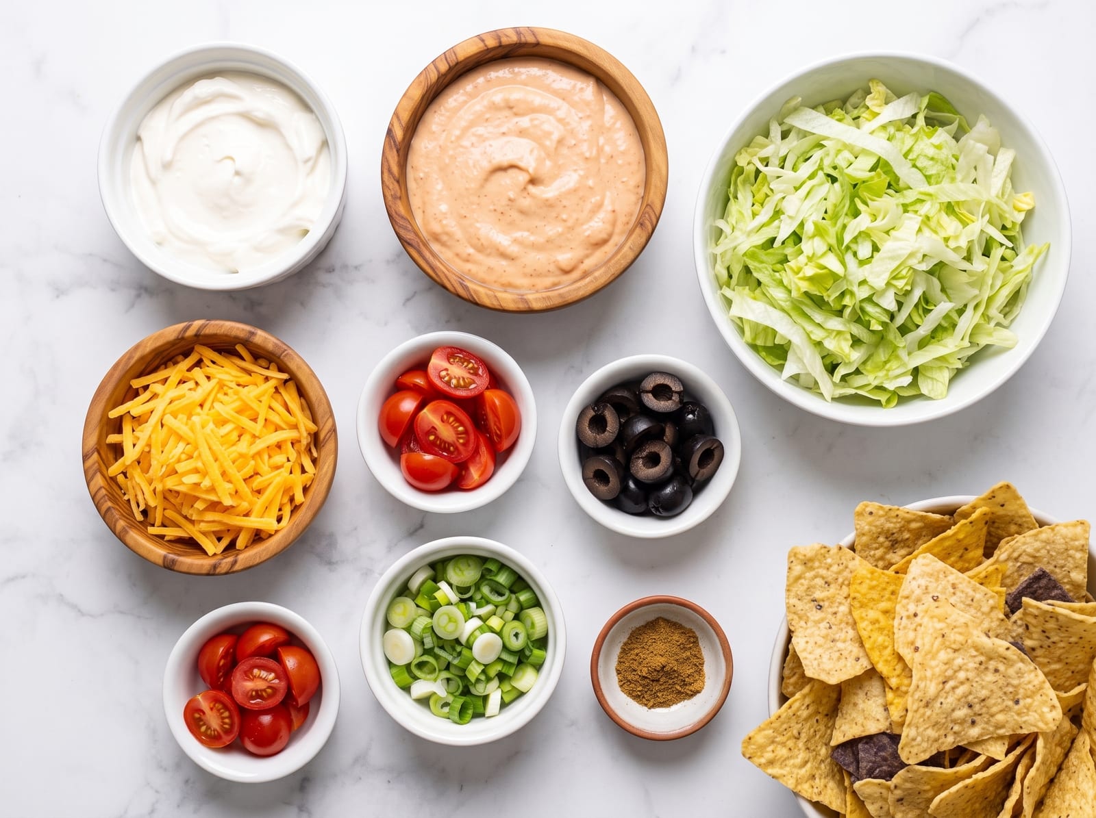 5-Minute Taco Dip ingredients