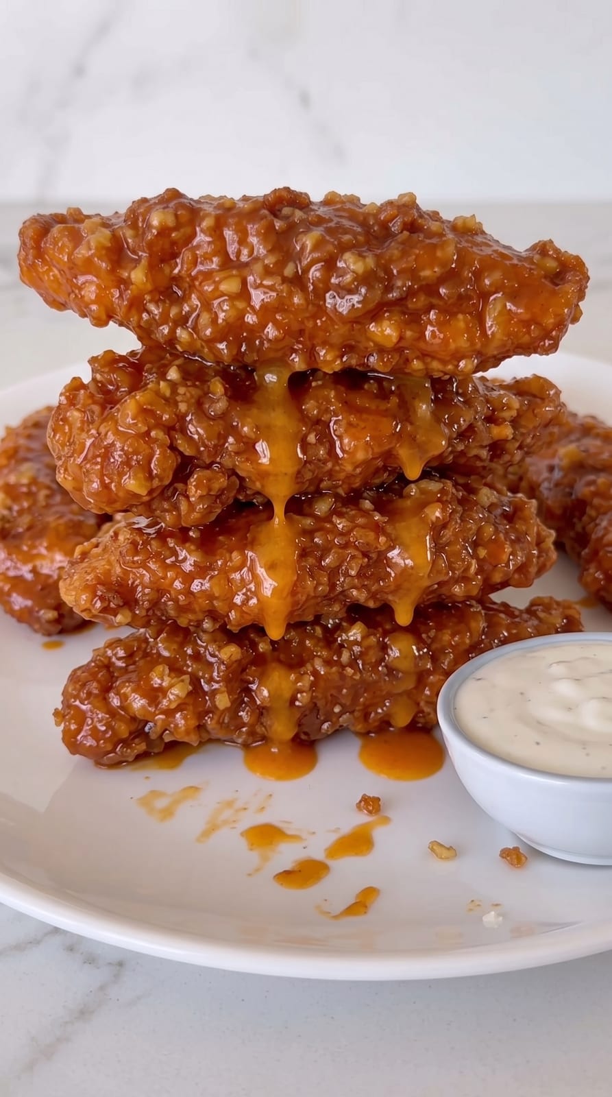 Crispy Garlic Buffalo Chicken Tenders — step 1