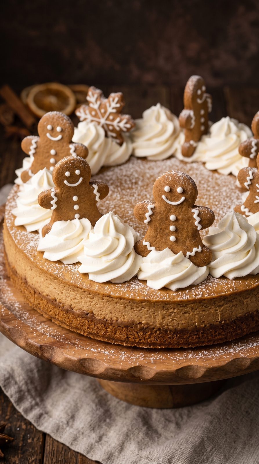 Creamy Gingerbread Cheesecake
