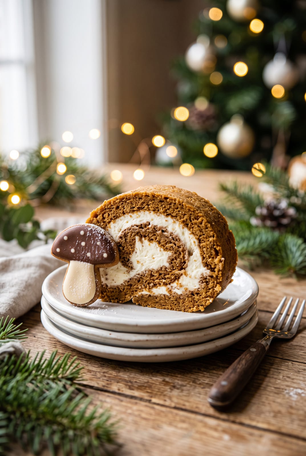 Gingerbread Swiss Cake Roll — step 12