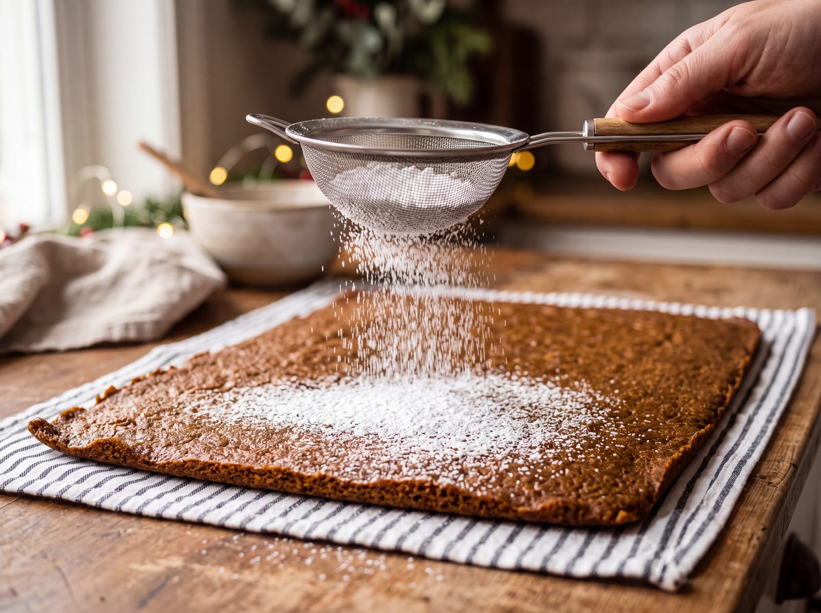 Gingerbread Swiss Cake Roll — step 9