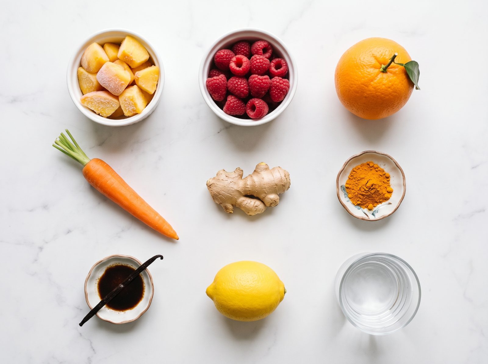 Golden Peach Sunrise Smoothie ingredients