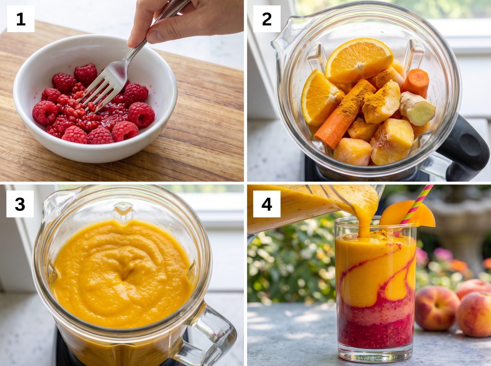 Golden Peach Sunrise Smoothie — step 3