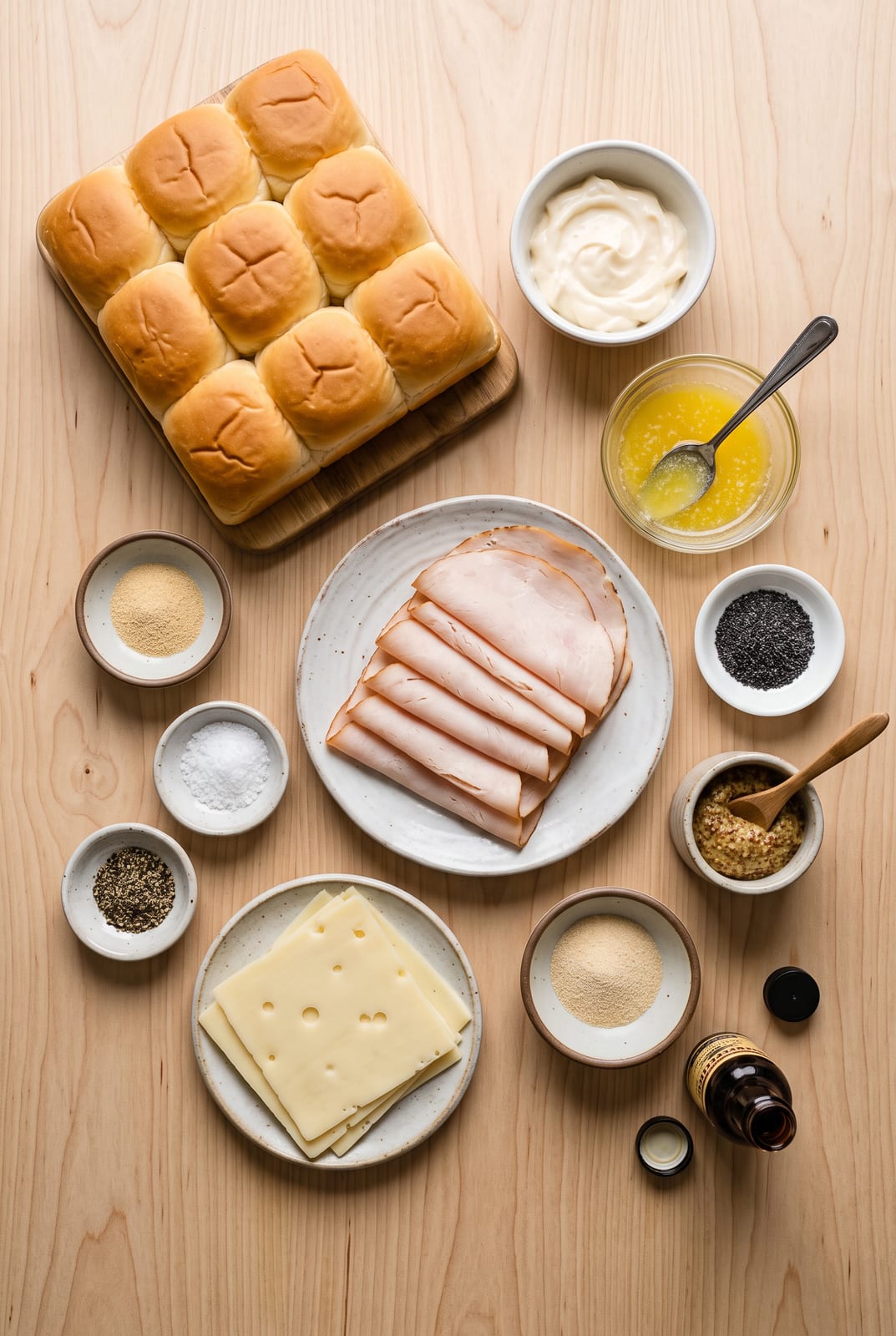 Hawaiian Turkey and Cheese Sliders ingredients