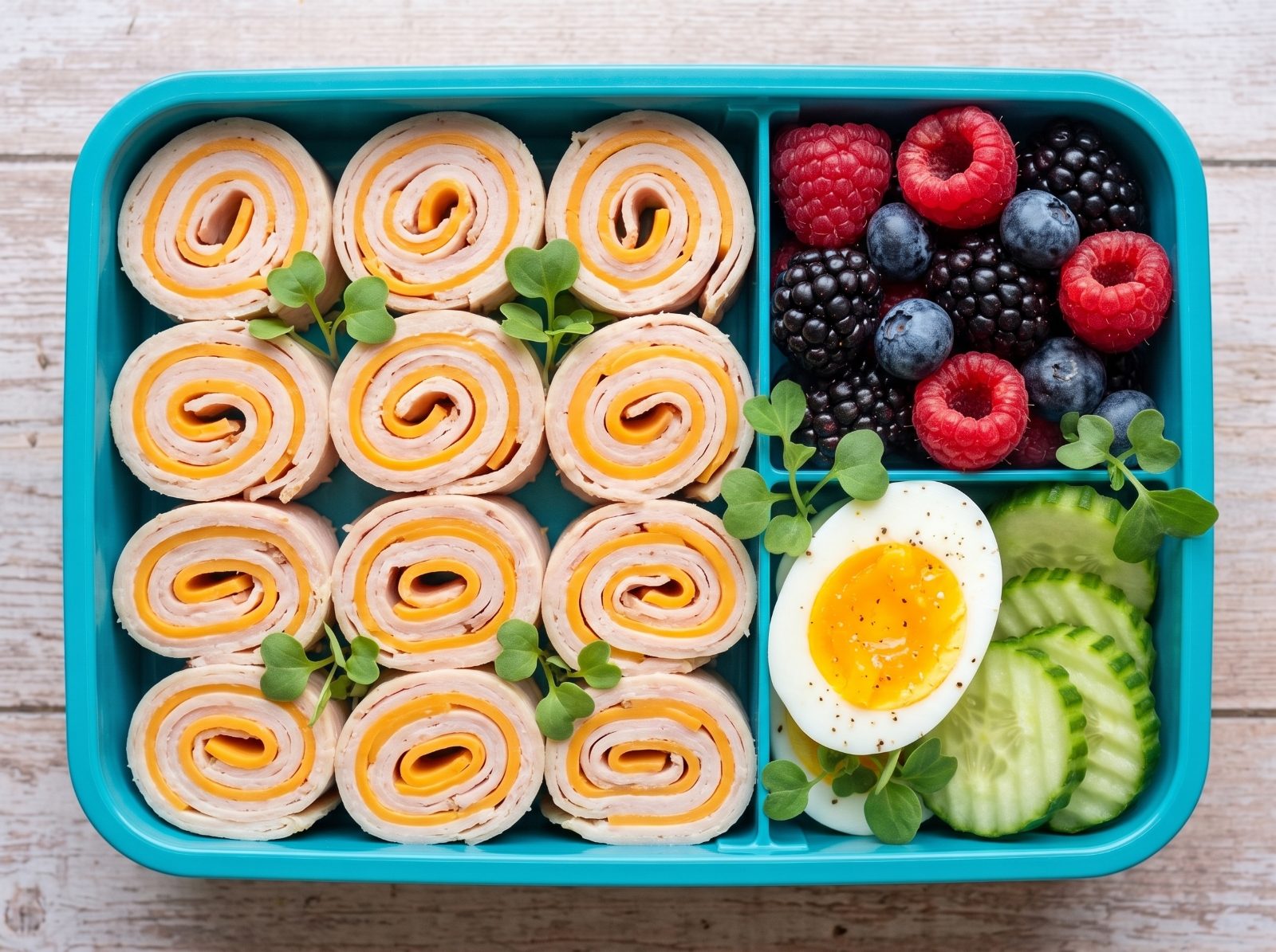 Healthy Snack Bento Box ingredients