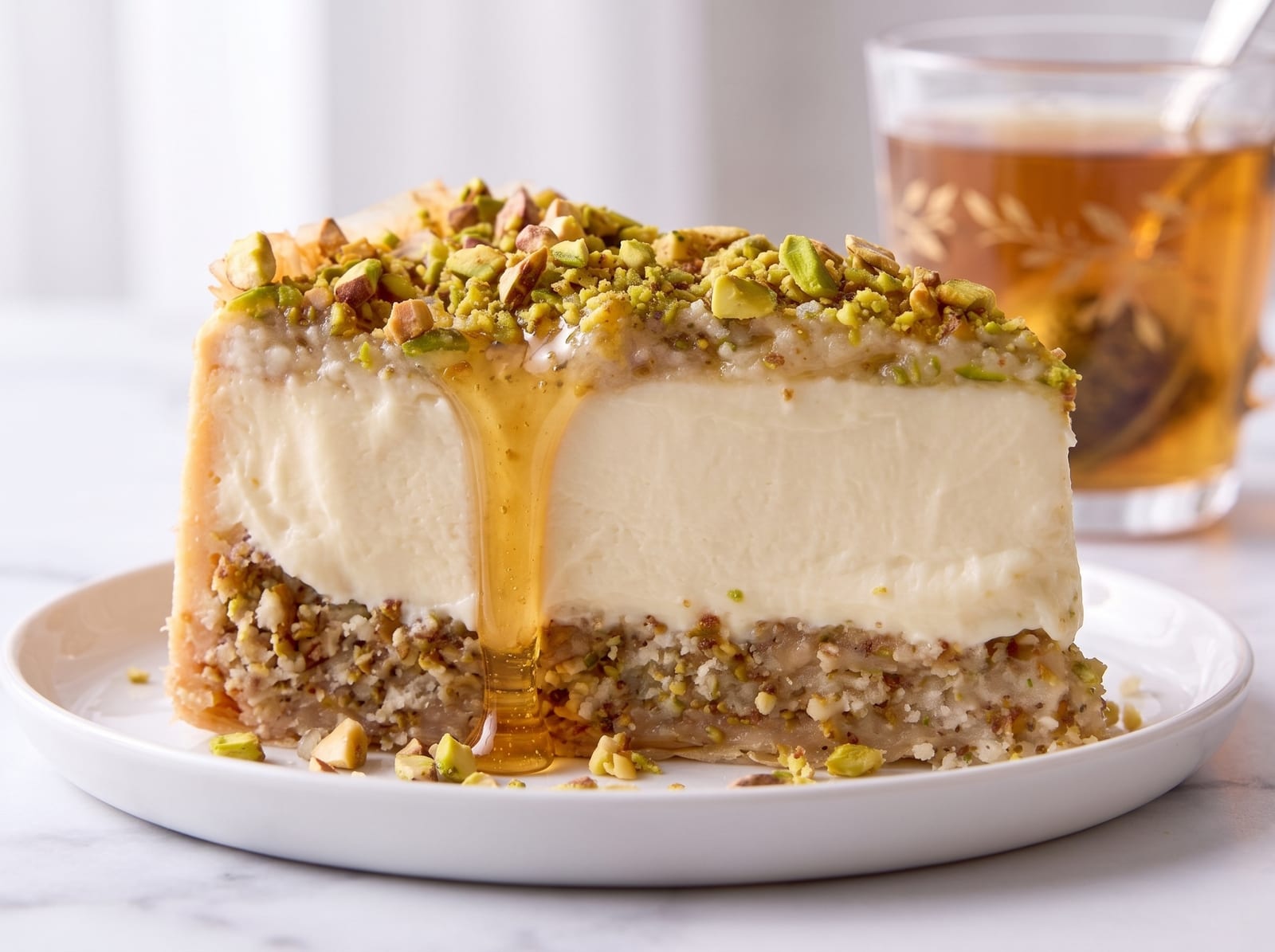 Honey Pistachio Baklava Cheesecake — step 2