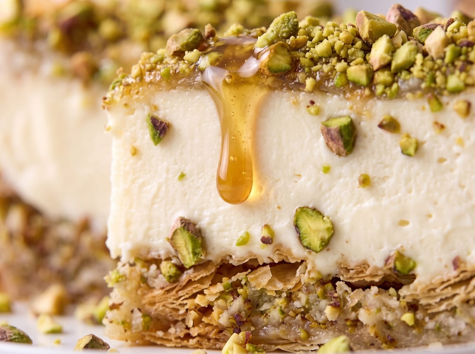 Honey Pistachio Baklava Cheesecake — step 3