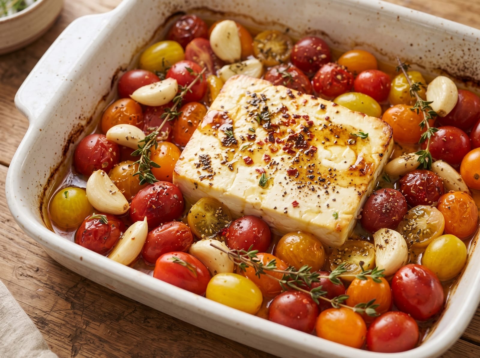 Hot Honey Baked Feta Pasta | Sweet & Spicy Viral Dinner — step 2