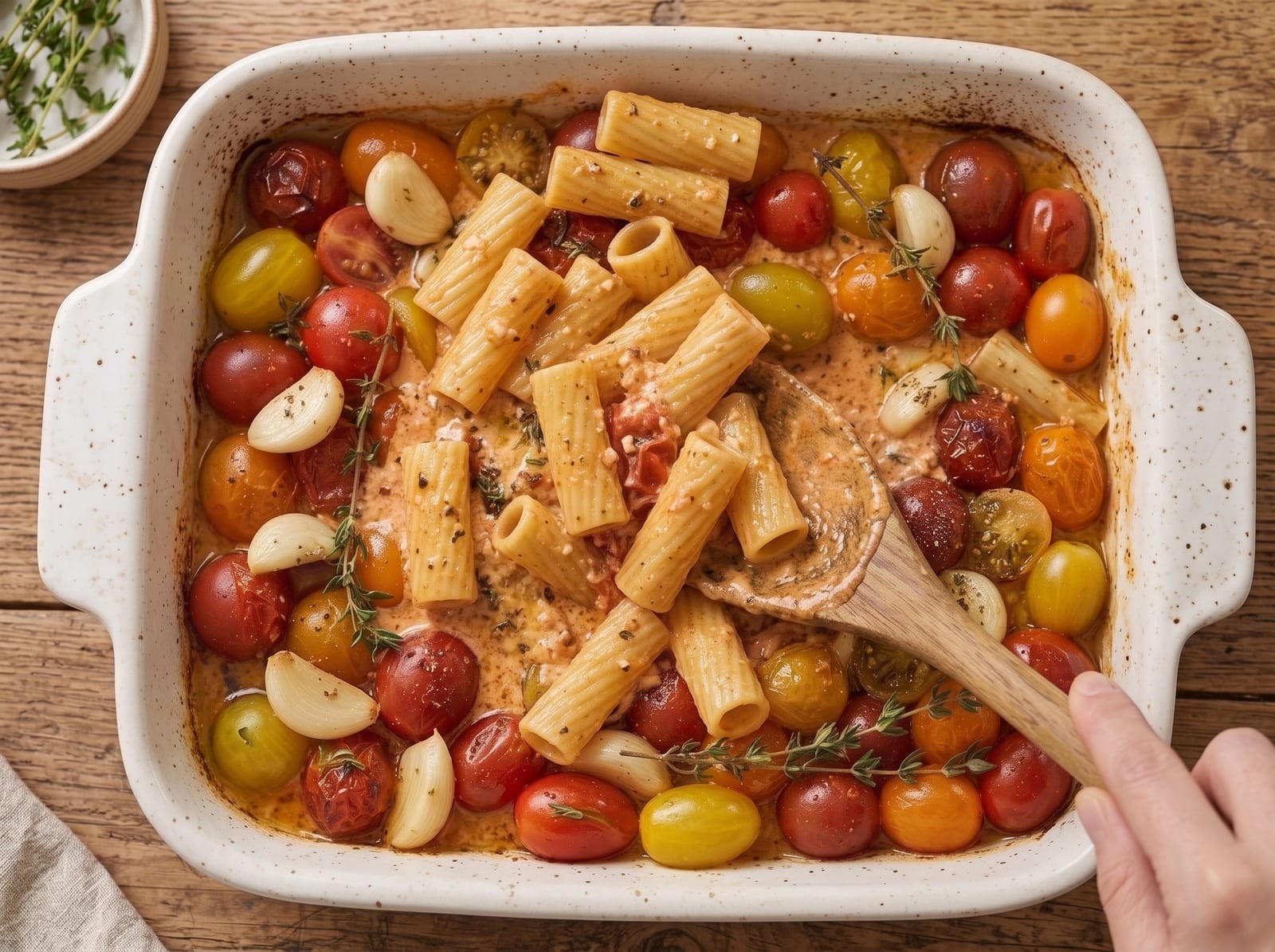 Hot Honey Baked Feta Pasta | Sweet & Spicy Viral Dinner — step 5