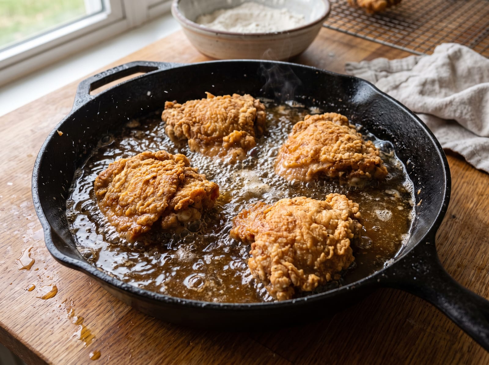 Hot Honey Buffalo Chicken Bowl | Crispy Chicken & Creamy Avocado Ranch — step 4