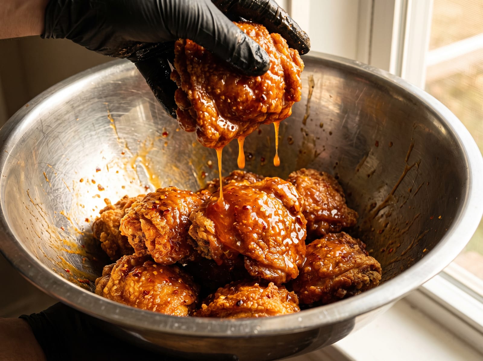 Hot Honey Buffalo Chicken Bowl | Crispy Chicken & Creamy Avocado Ranch — step 8