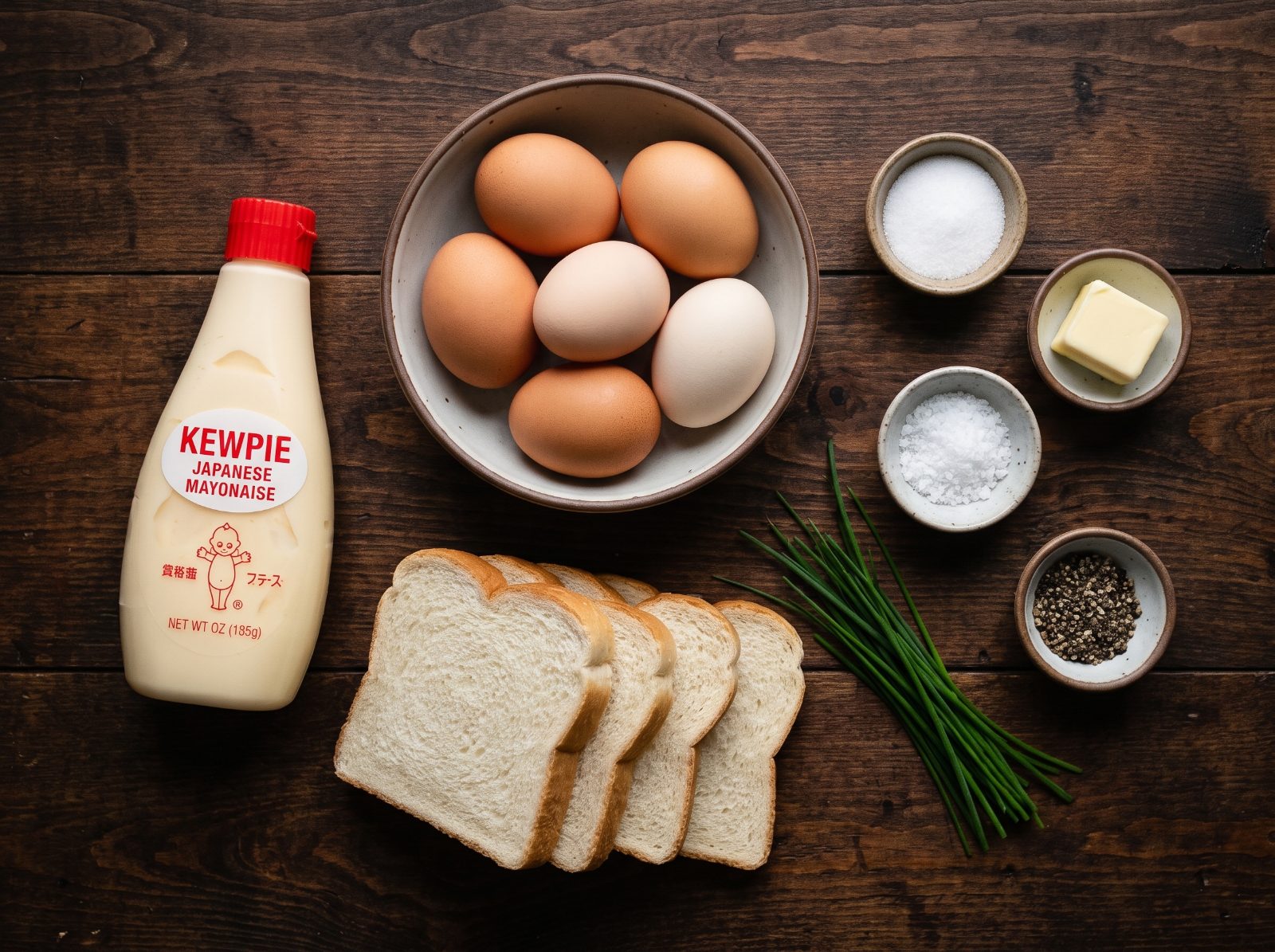 Japanese Egg Sandwich (Tamago Sando) ingredients