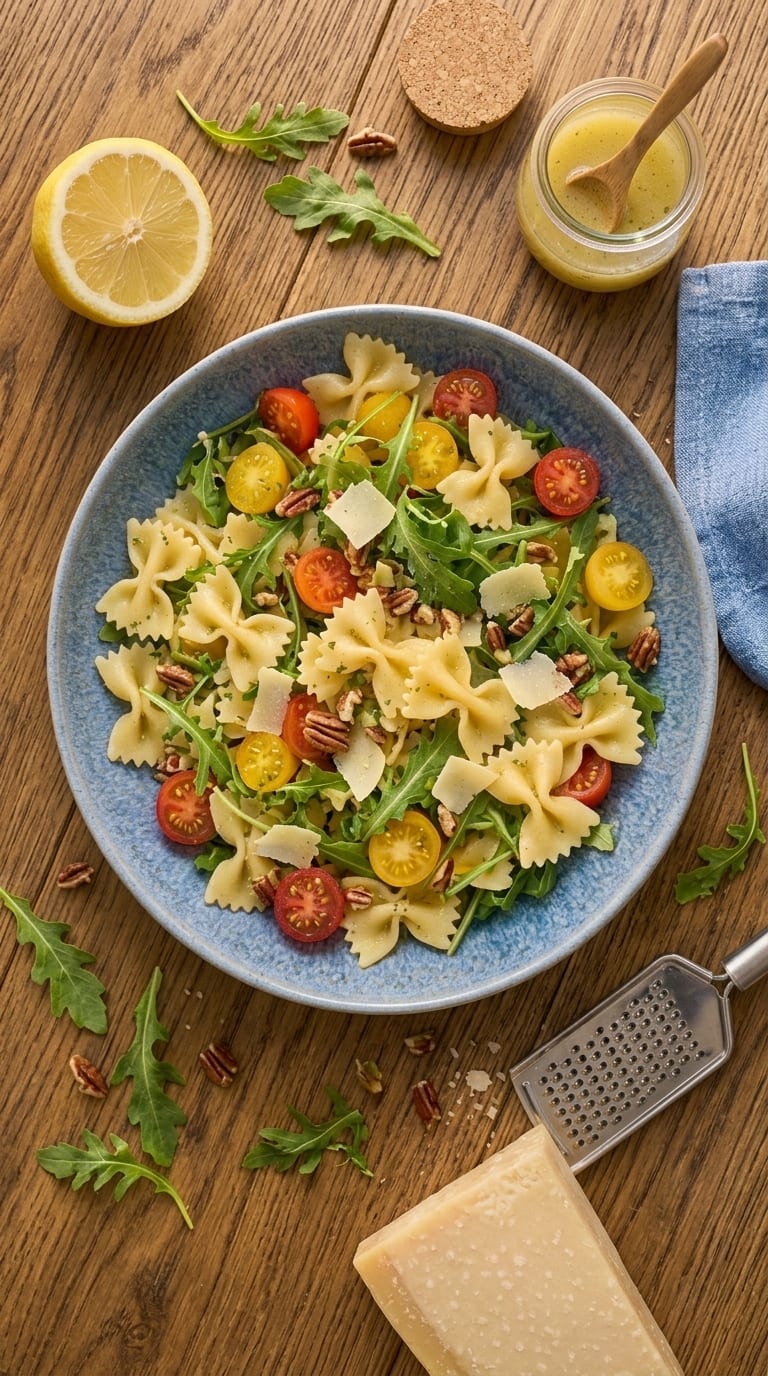 Lemon Arugula Pasta Salad