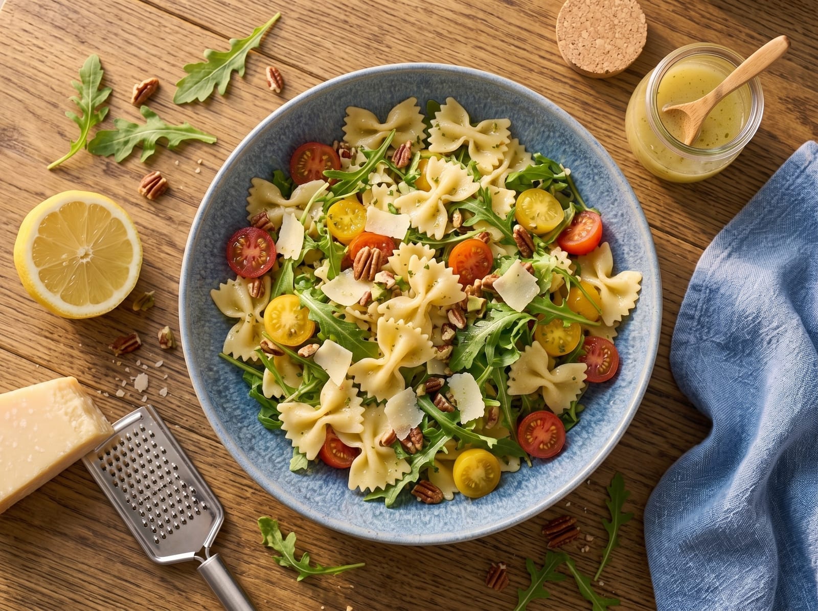 Lemon Arugula Pasta Salad — step 1