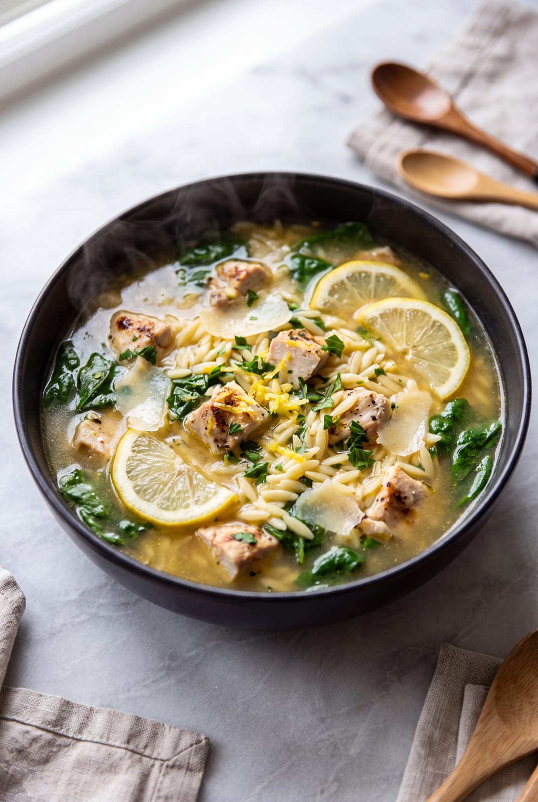 Lemon Chicken and Orzo