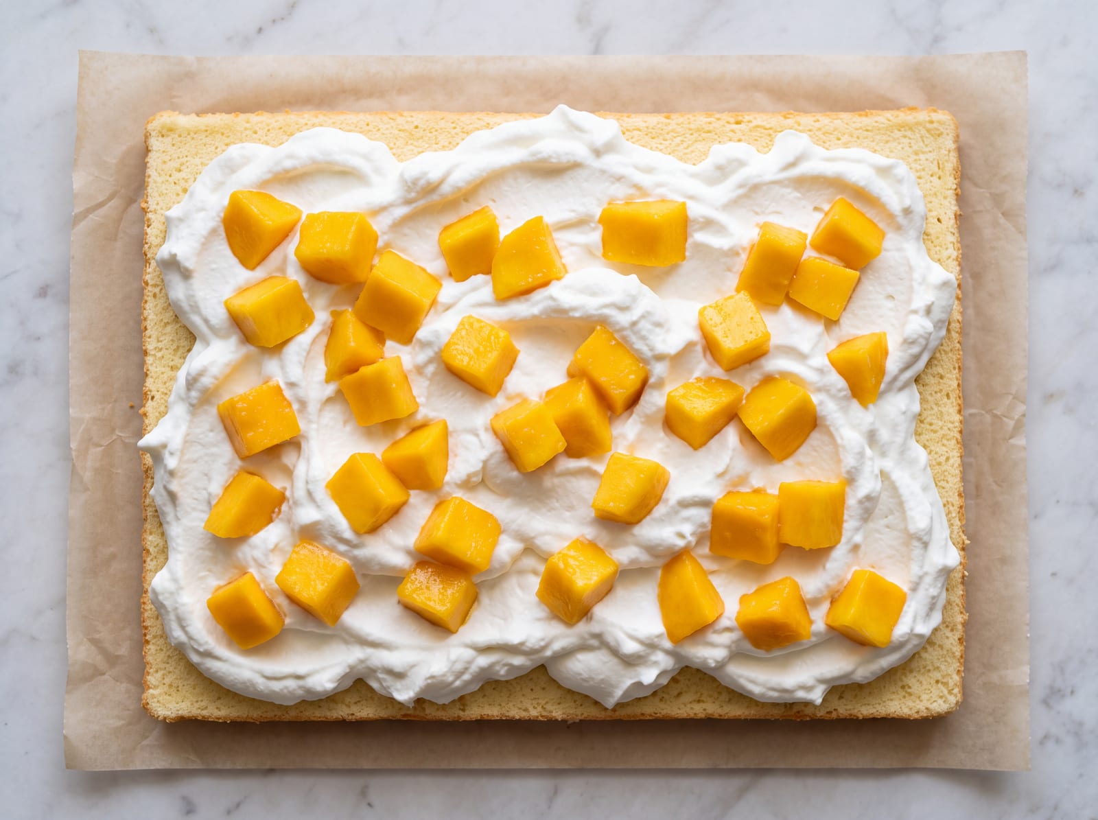 Mango Chantilly Swiss Roll — step 9