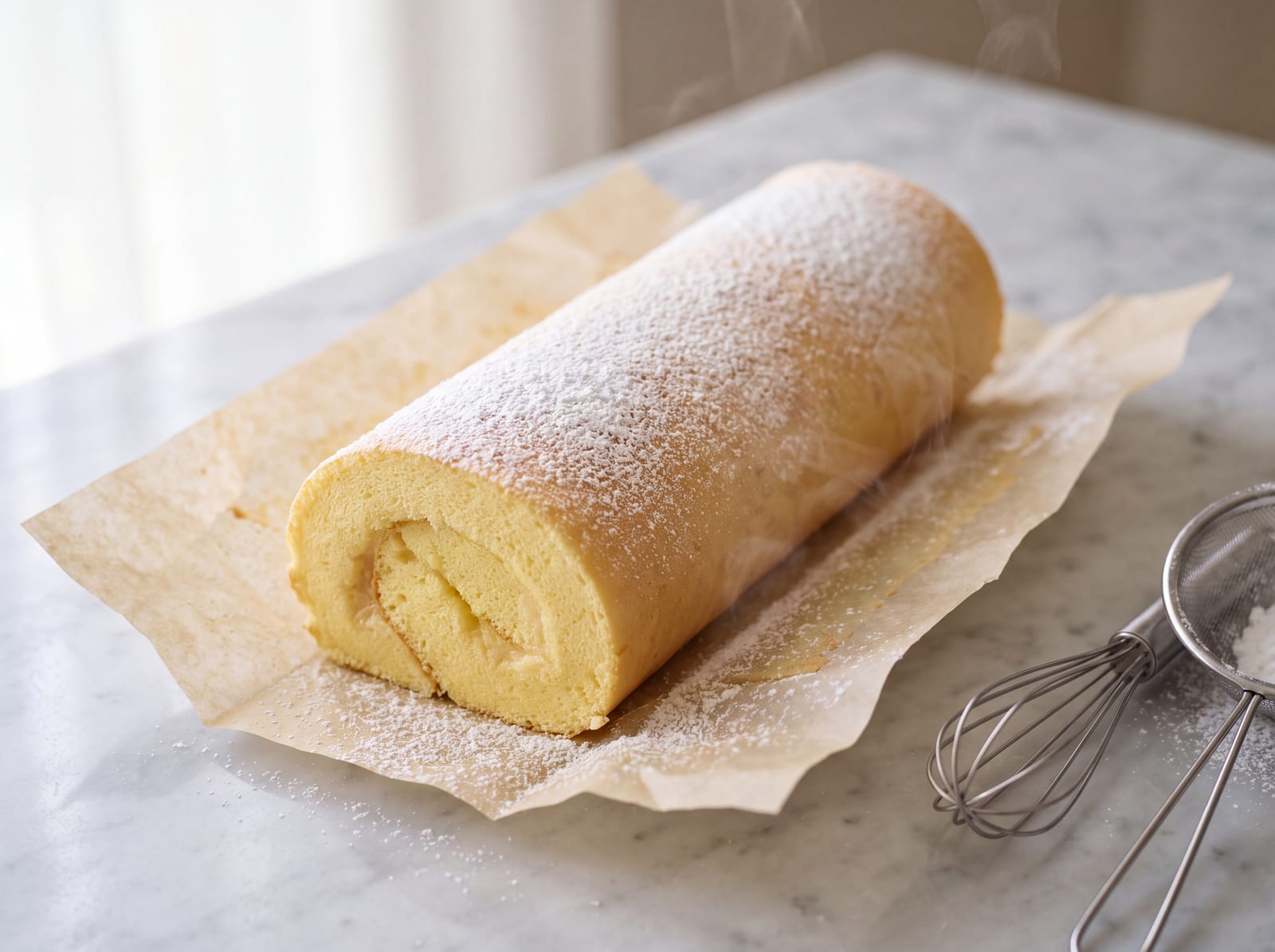 Mango Chantilly Swiss Roll — step 6